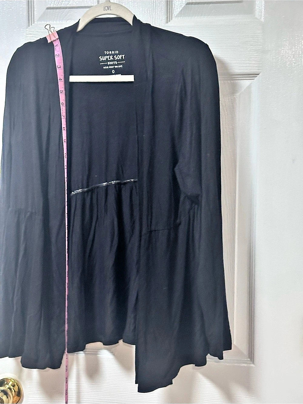Torrid Super Soft Knits Black cardigan Size 0 Like New